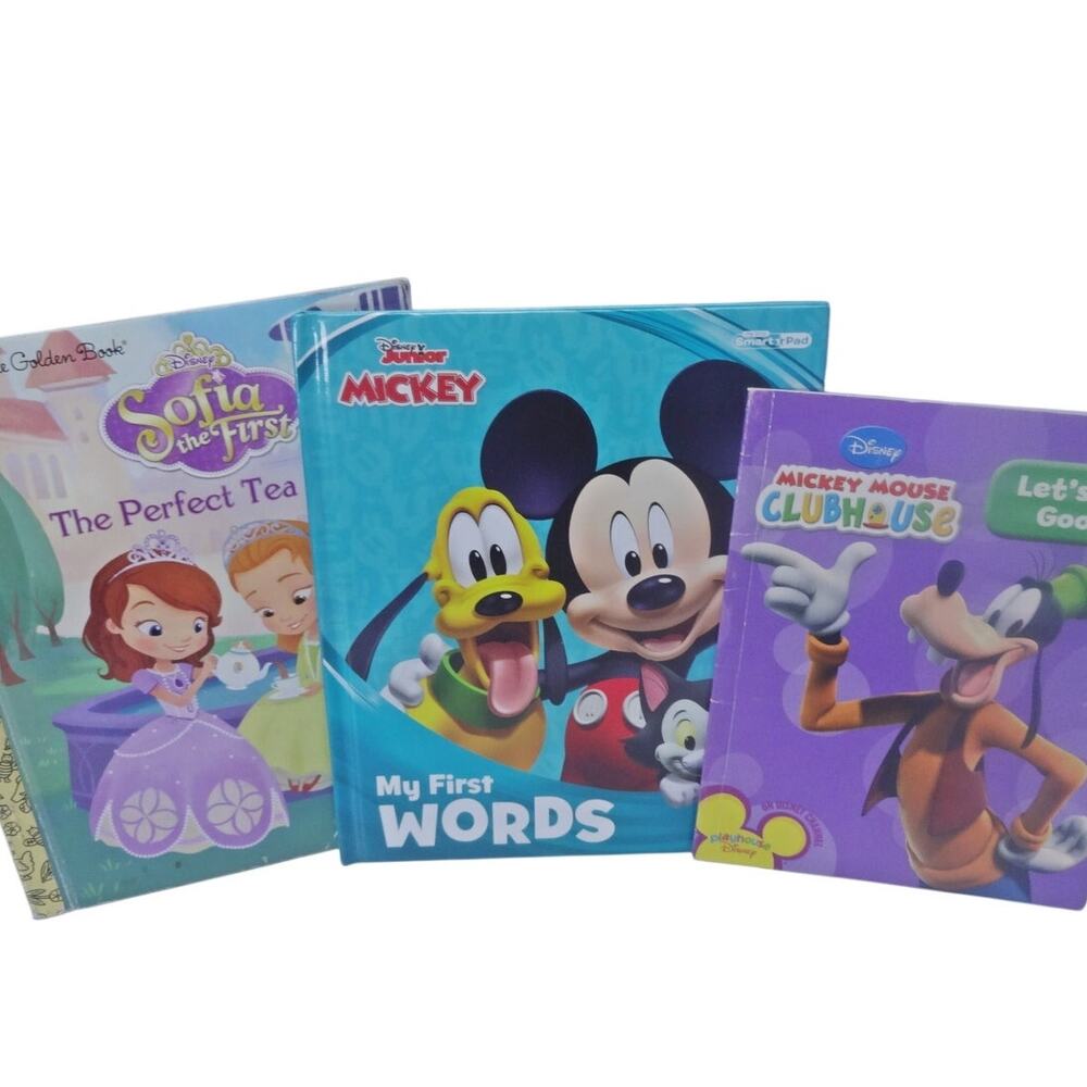 Disney Kids Book Lot Mickey Mouse Clubhouse Sofia First Words Board Books